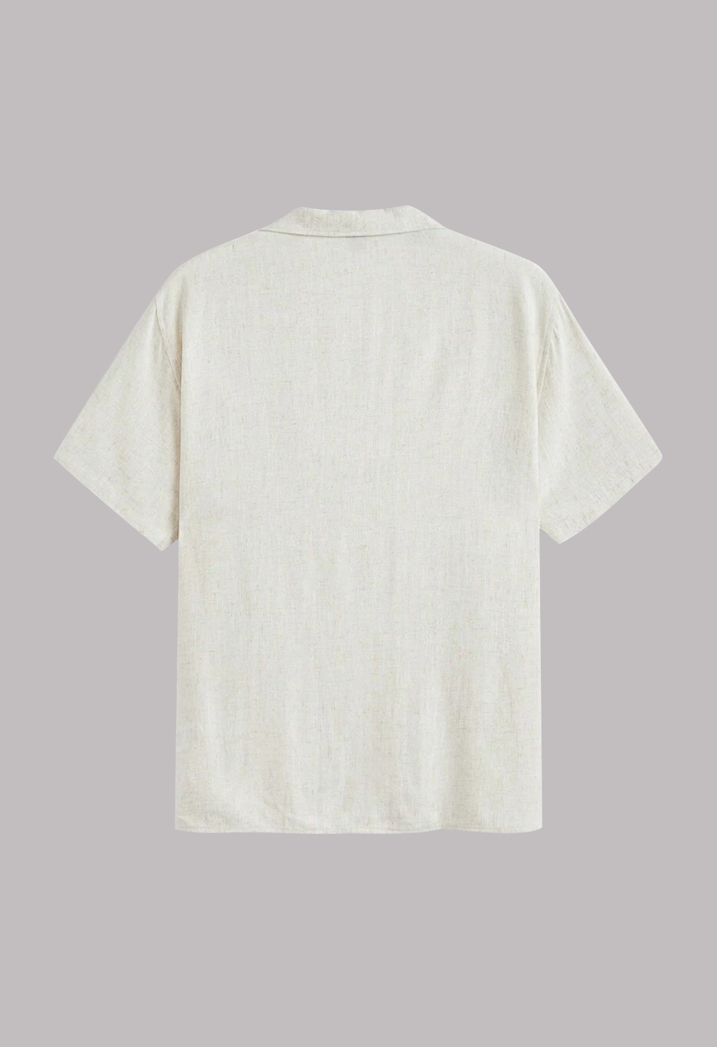Men’s Apricot Button-Front Casual Shirt (2)