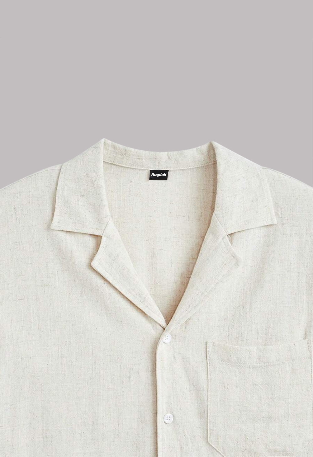 Men’s Apricot Button-Front Casual Shirt (3)
