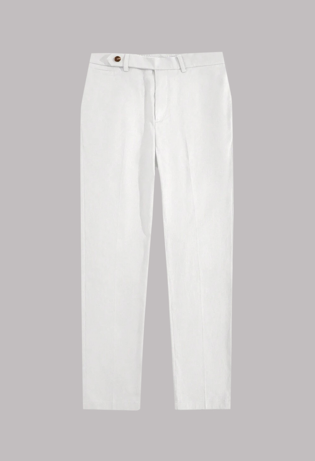 Men’s White Straight Pants (1)