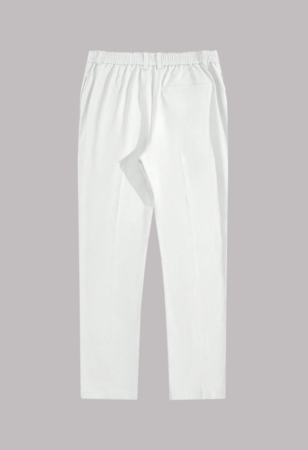 Men’s White Straight Pants (2)