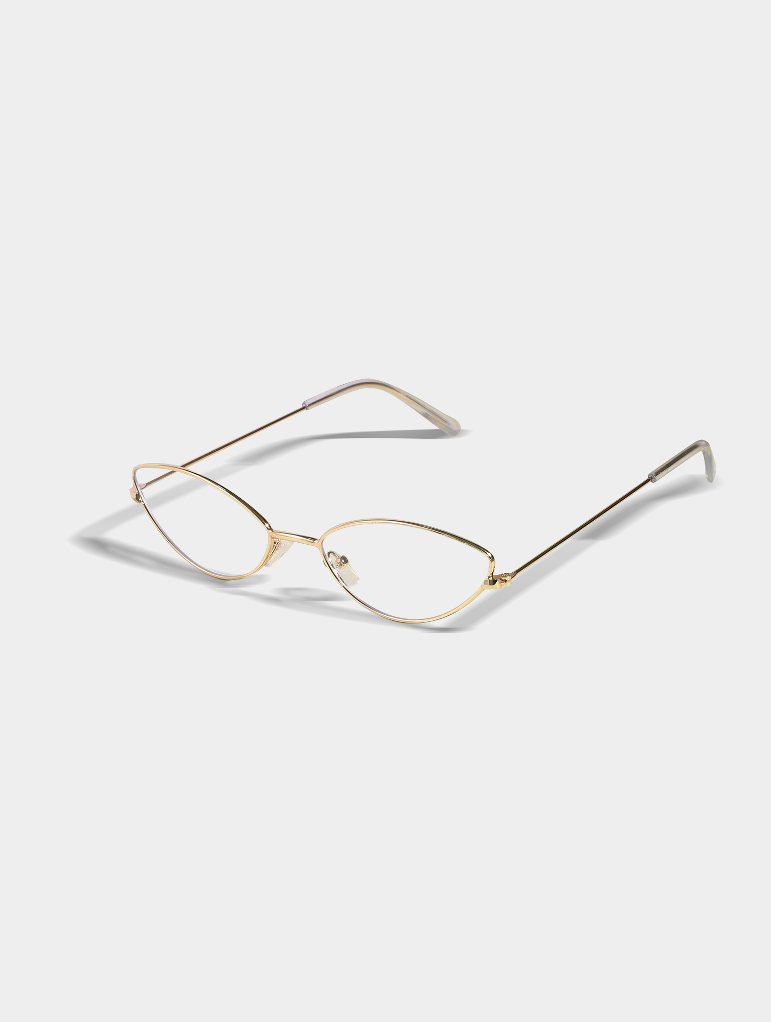 Women's Cat Eye Shape Metal Frame Glasses (1)