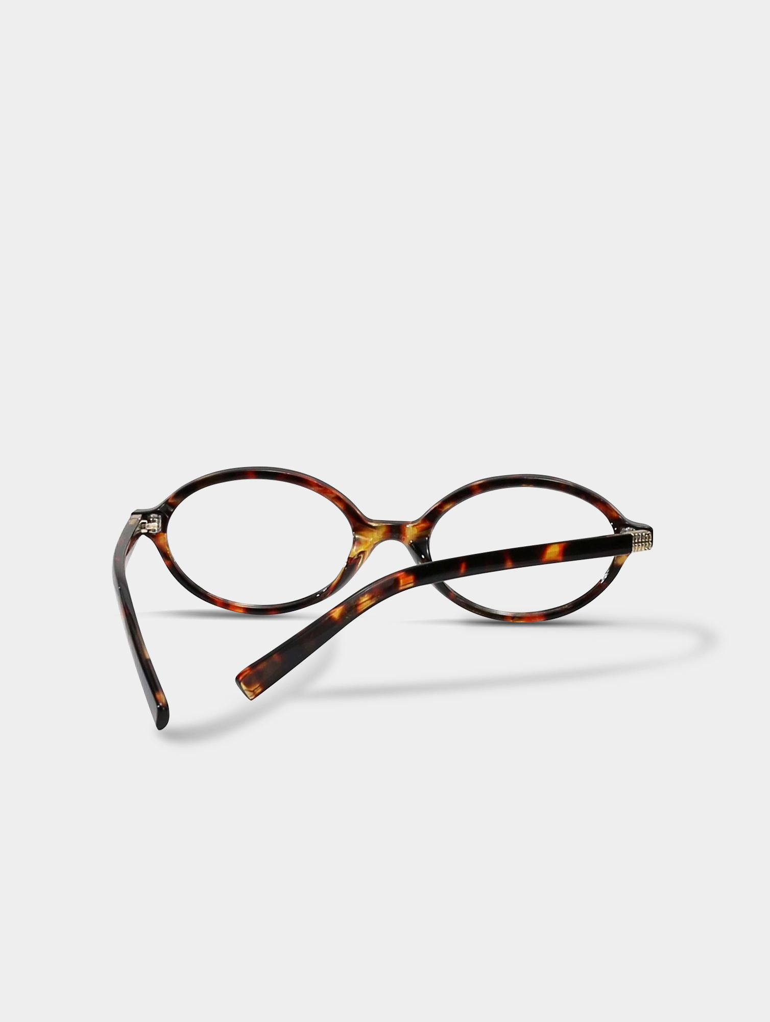 Women's Leopard Print Oval Glasses (2)