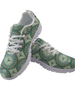 Ornate Floral With Vintage Mandala Elements Running Shoes Sport Sneakers
