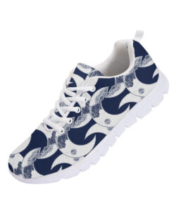 Planet Moon Crescent On Dark Blue Background Running Shoes Sport Sneakers