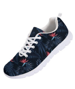 Paradise Plants With Tropical Bird And Leaves Pattern Running Shoes Sport Sneakers