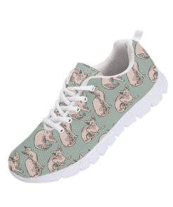 Pink Sphynx Cats In Cartoon Style Running Shoes Sport Sneakers