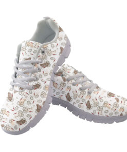 Pattern Of Faces Of Different Skin Colors Running Shoes Sport Sneakers
