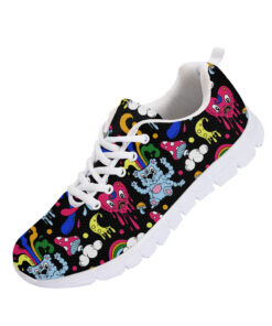 Pattern With Psychedelic Elements And Colorful Polka Dots Running Shoes Sport Sneakers